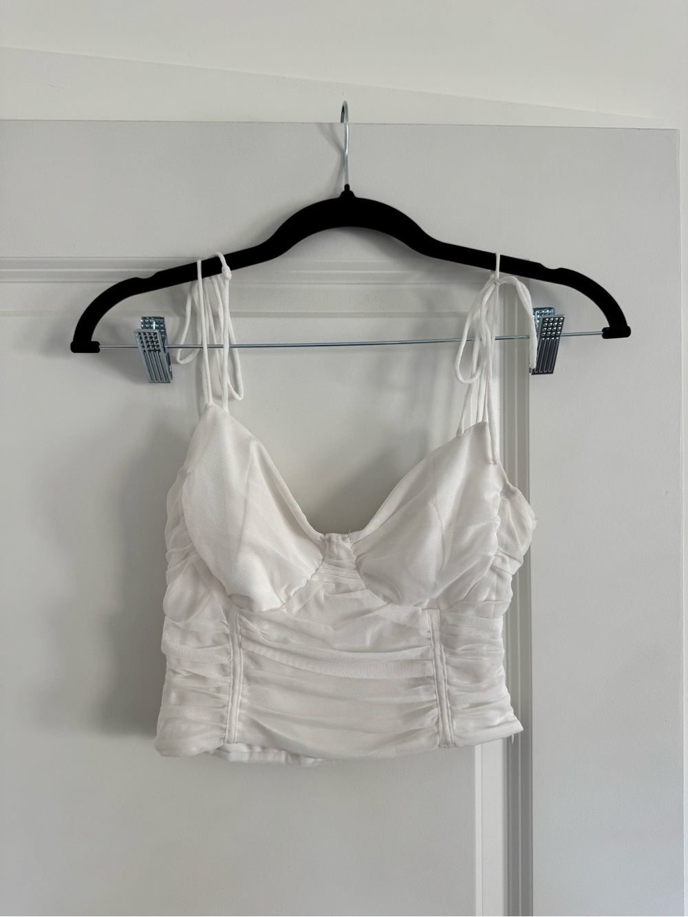 Princess Polly White Crop Top